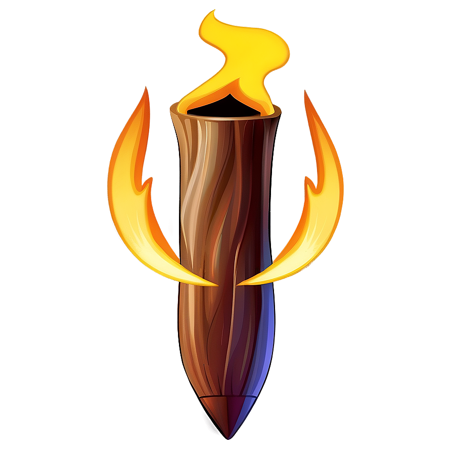 Magical Flame Cartoon Png 06122024 PNG image