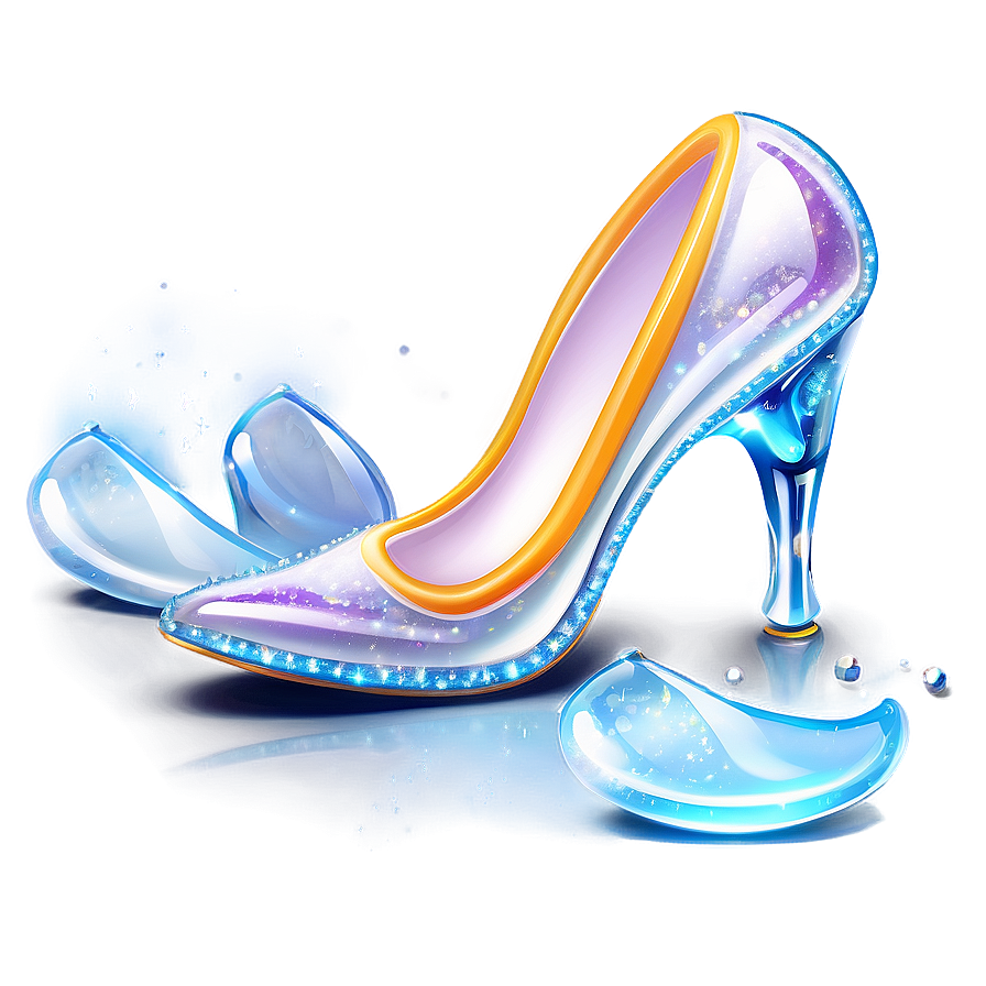 Magical Glass Slipper Graphic Png 06132024 PNG image