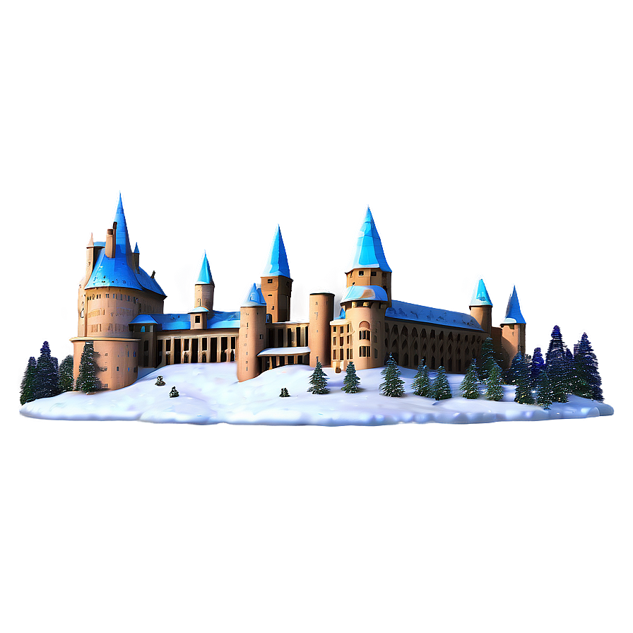 Magical Hogwarts Christmas Png 06252024 PNG image