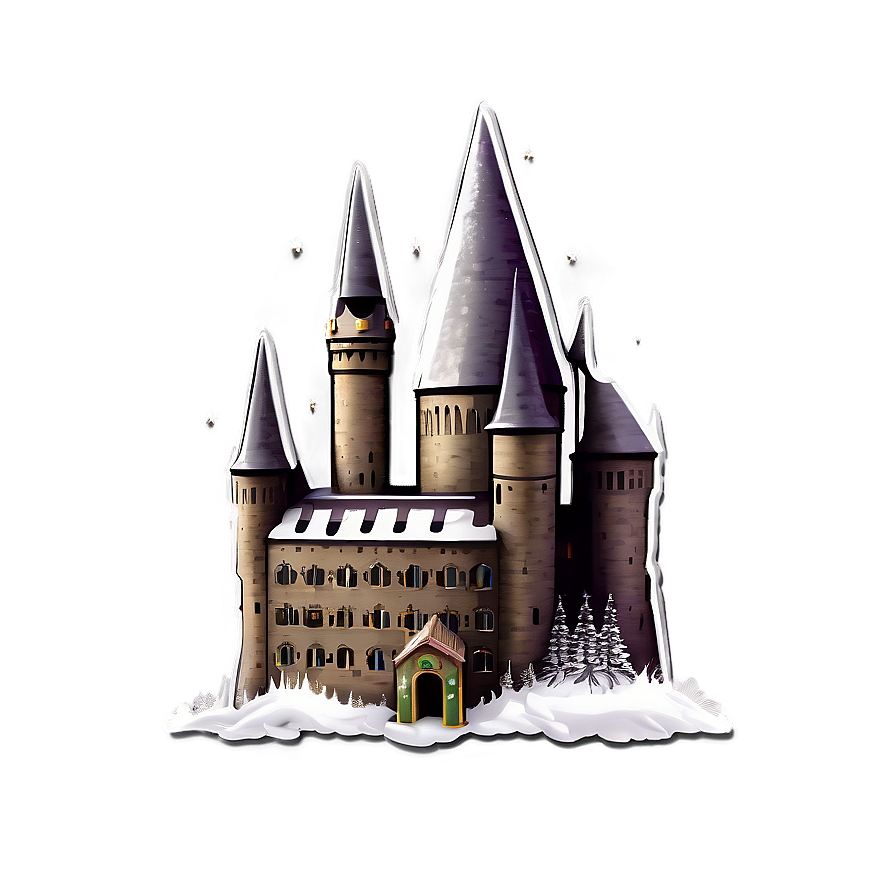 Magical Hogwarts Christmas Png Yjj75 PNG image