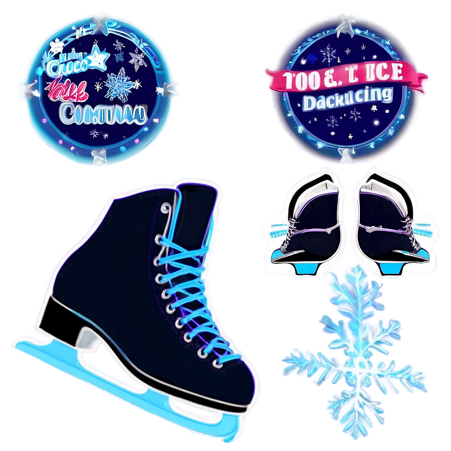 Magical Ice Skating Night Png 15 PNG image