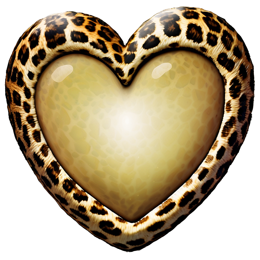 Magical Leopard Heart Png 06282024 PNG image