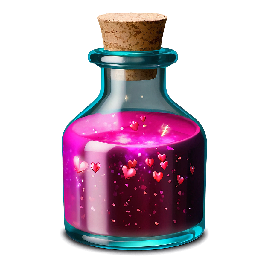 Magical Love Potion Bottle Png Lly96 PNG image