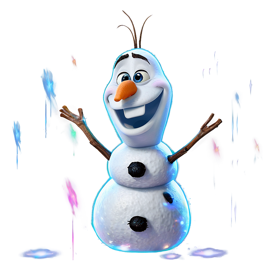 Magical Olaf Sparkles Png 10 PNG image