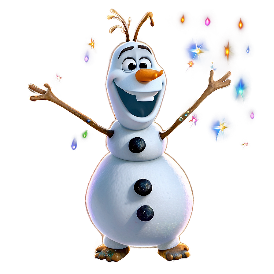 Magical Olaf Sparkles Png 78 PNG image