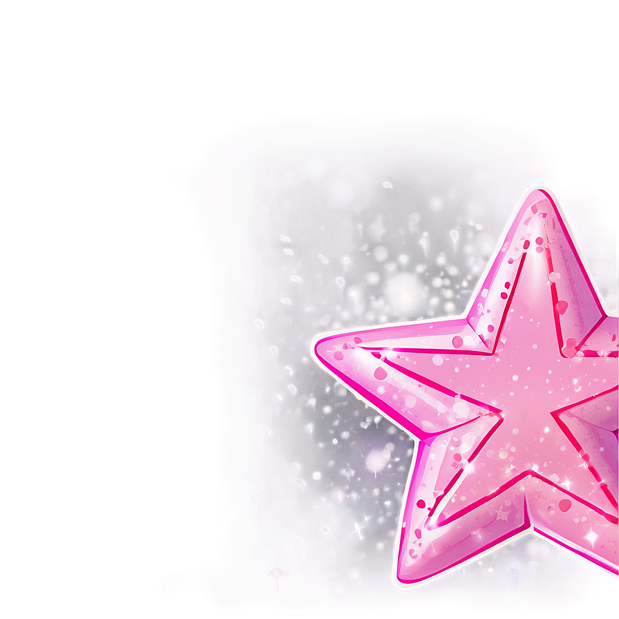 Magical Pink Stars Png Aau12 PNG image