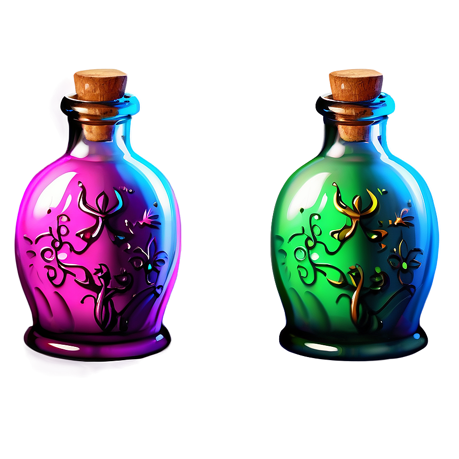 Magical Potion Bottle Png 48 PNG image