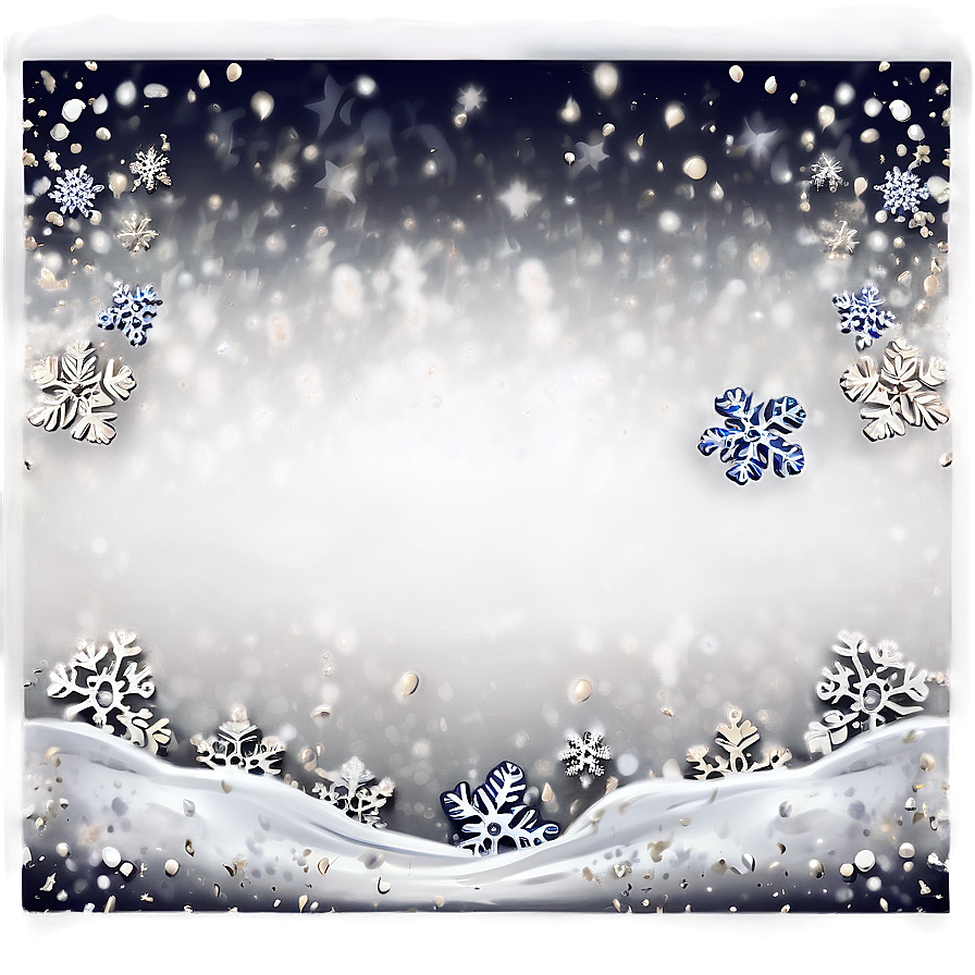 Magical Snow Border Png 8 PNG image