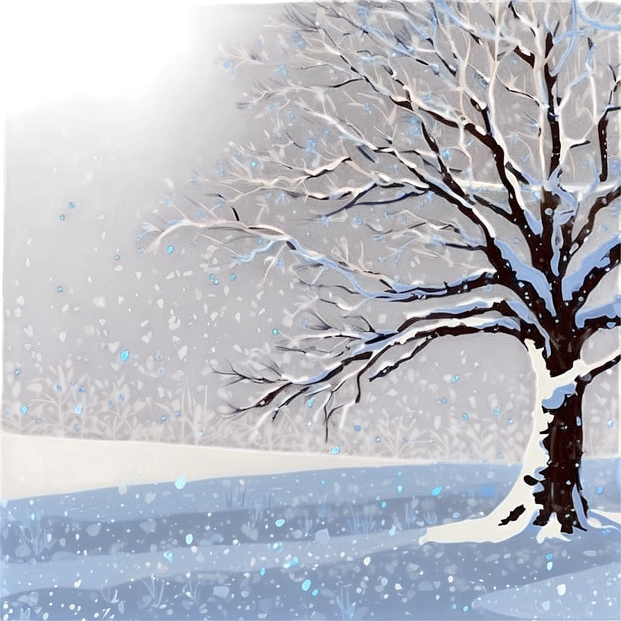 Magical Snowfall Night Png Fxr86 PNG image