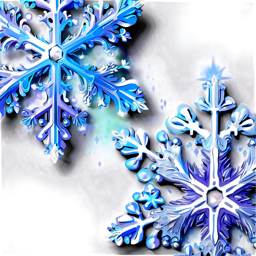 Magical Snowflakes Close-up Png Bkh98 PNG image