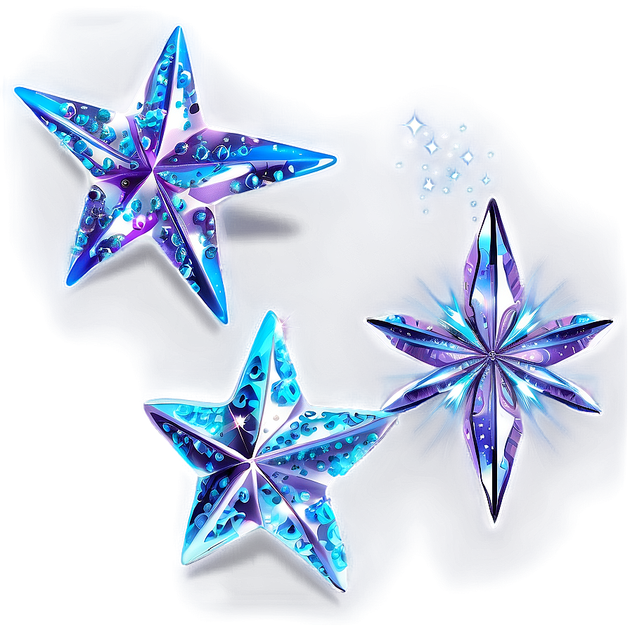 Magical Sparkle Stars Png 06252024 PNG image