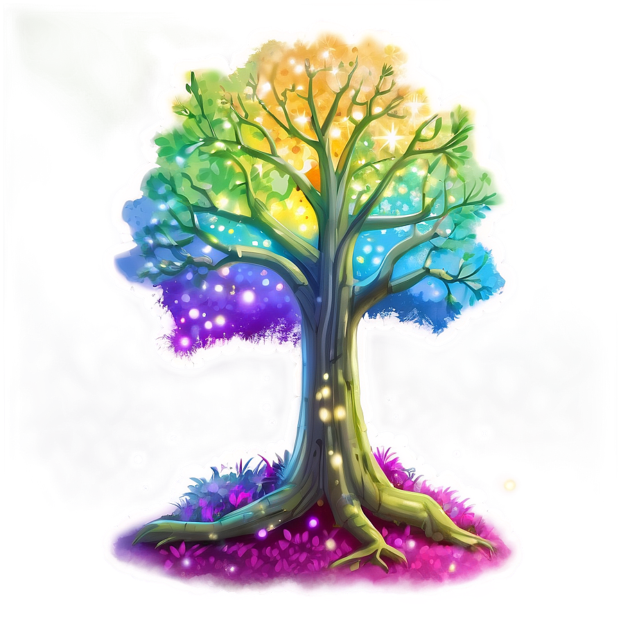 Magical Tree Illustration Png 06122024 PNG image