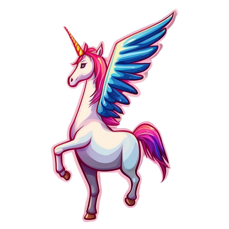 Magical Unicorn Stickers Png 06272024 PNG image