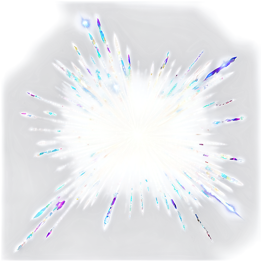 Magical White Glitter Burst Png 39 PNG image