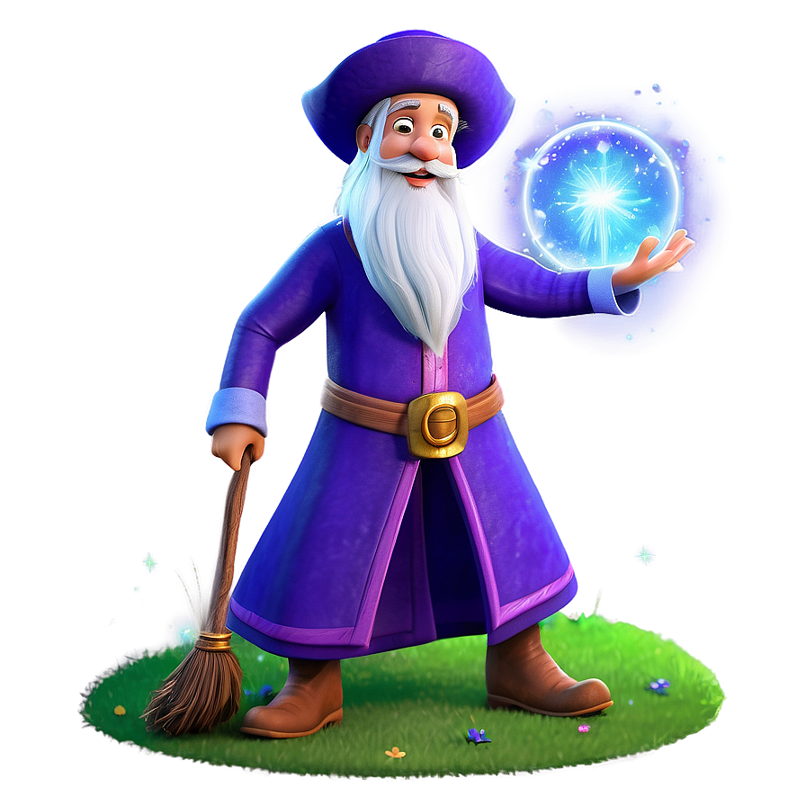 Magical Wizard Cartoon Character Png Fmd PNG image