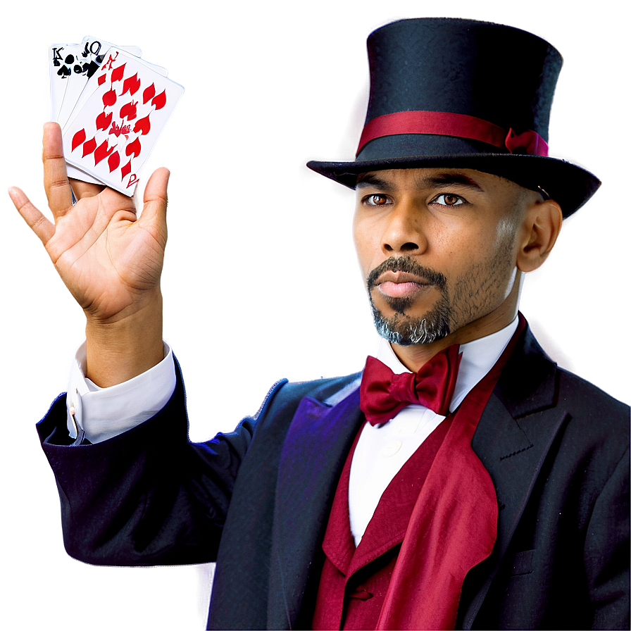 Magician Cards Trick Png 06262024 PNG image