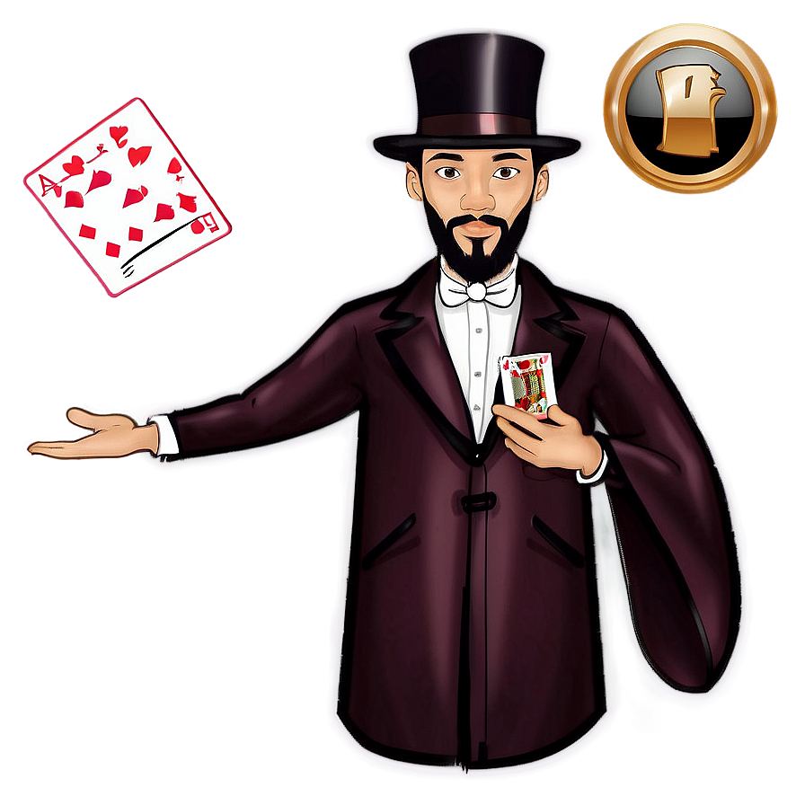 Magician Cards Trick Png Rao89 PNG image