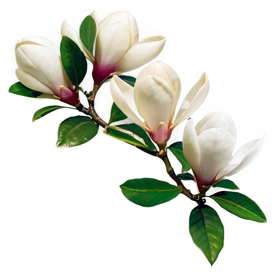 Magnolia Flower Arrangement Png 06252024 PNG image