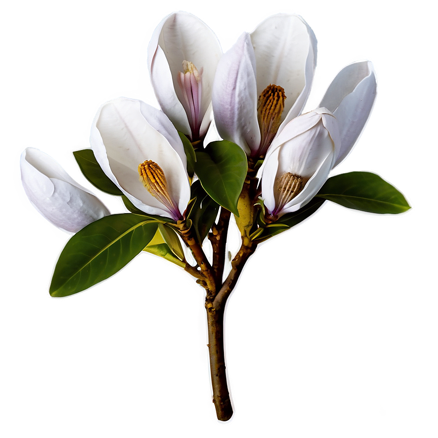 Magnolia Flower Arrangement Png Bmq PNG image