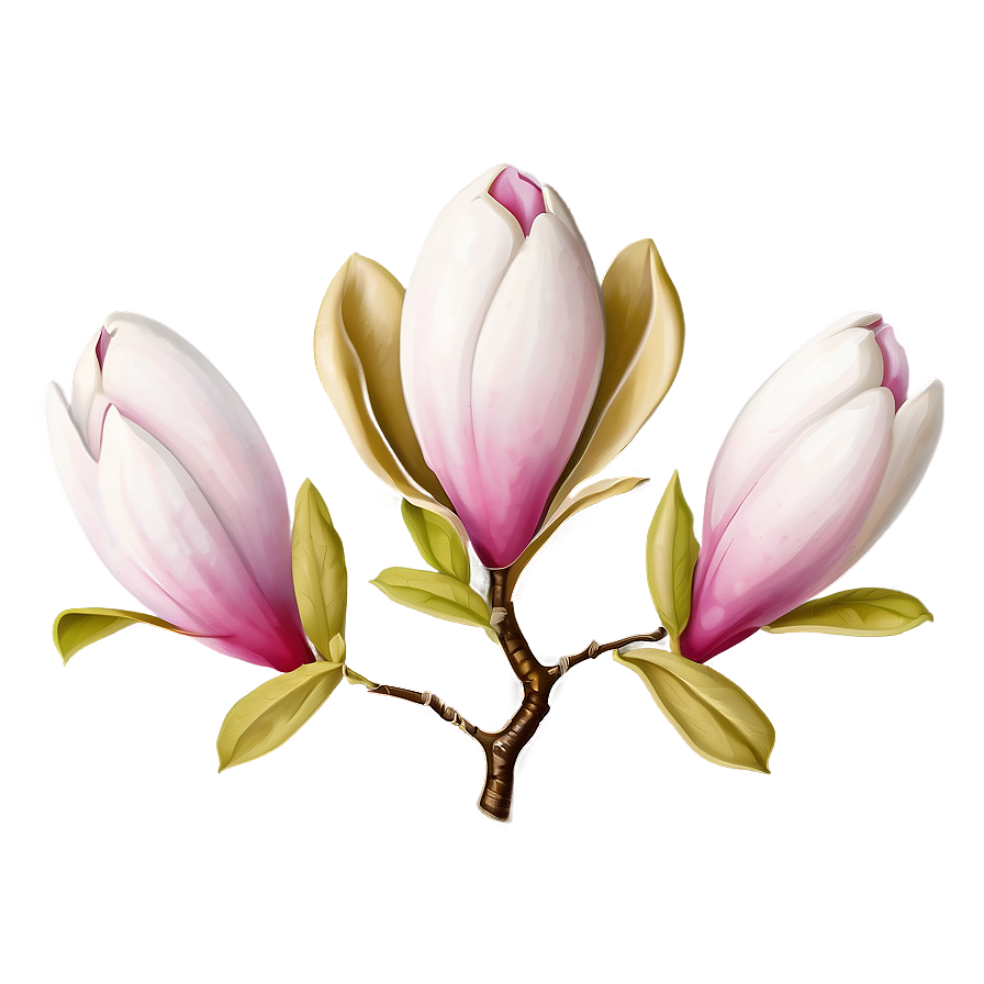 Magnolia Flower Clipart Png 06252024 PNG image