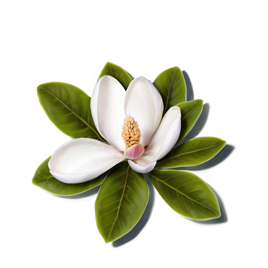 Magnolia Flower Greeting Png 31 PNG image