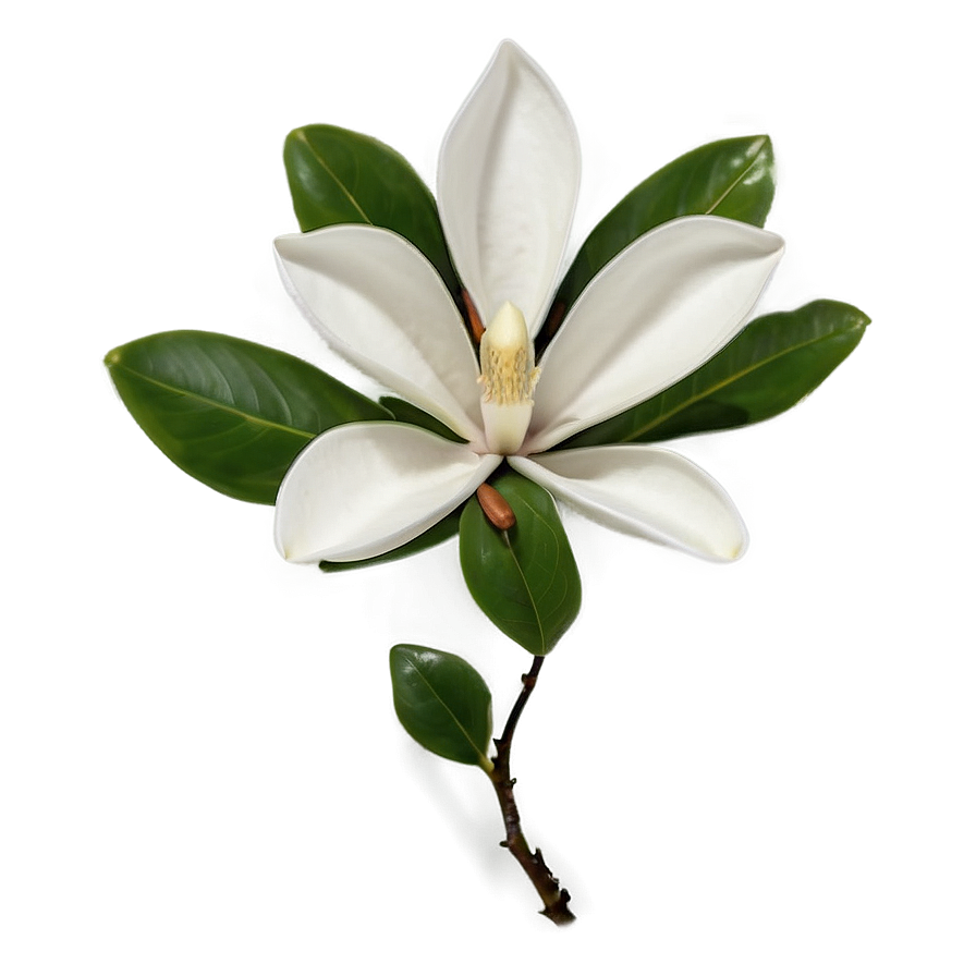 Magnolia Flower Pattern Png 06252024 PNG image