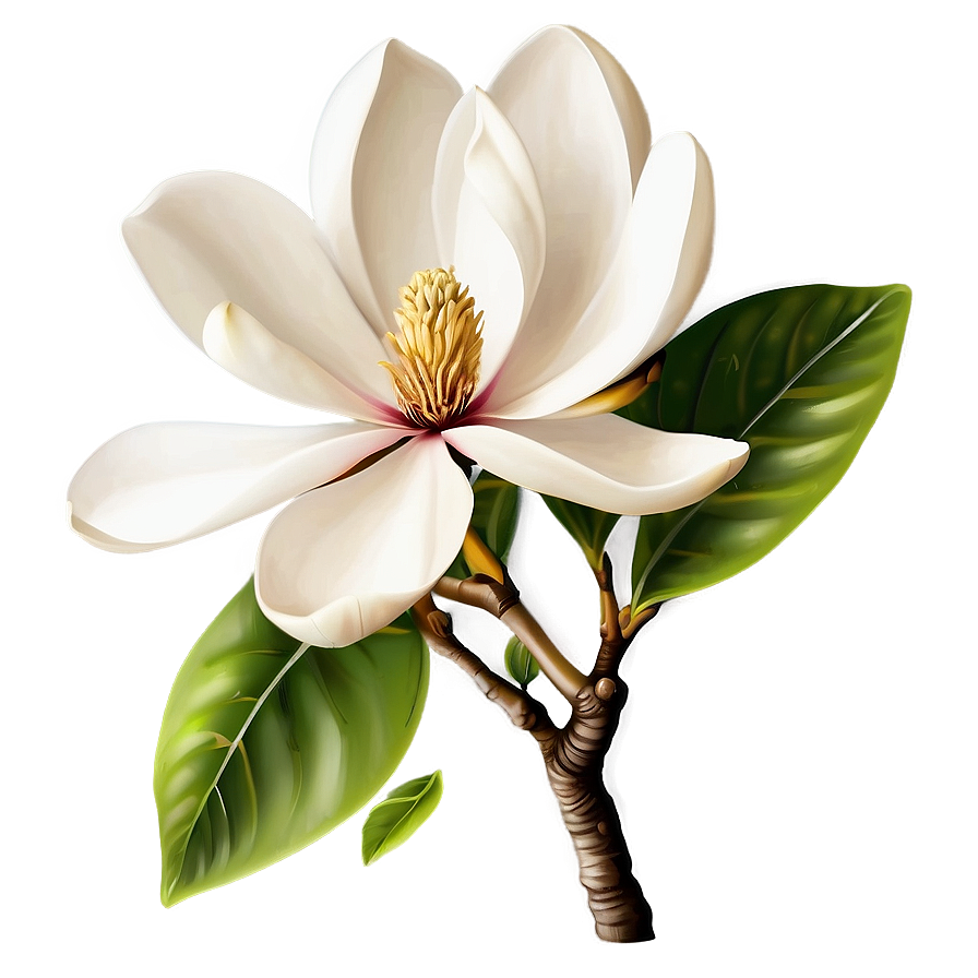 Magnolia Flower Vector Png Qhu66 PNG image