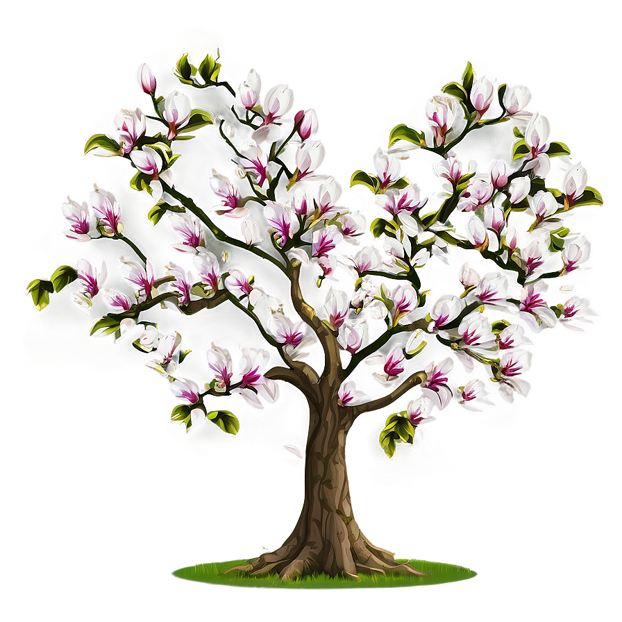 Magnolia Tree With Carved Heart Png Dvk PNG image