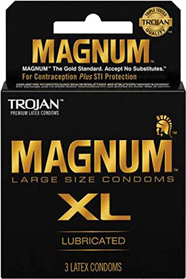 Magnum X L Condoms Packaging PNG image