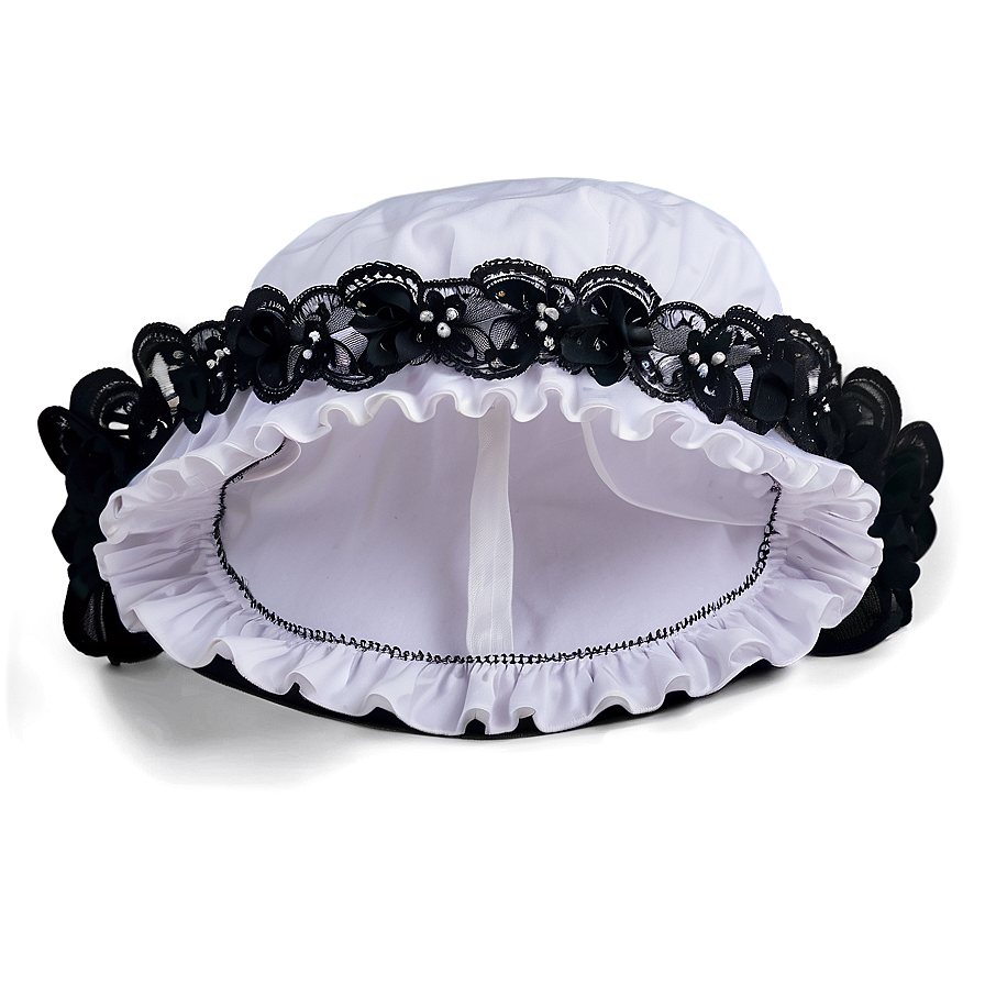 Maid Hat With Lace Png 06292024 PNG image