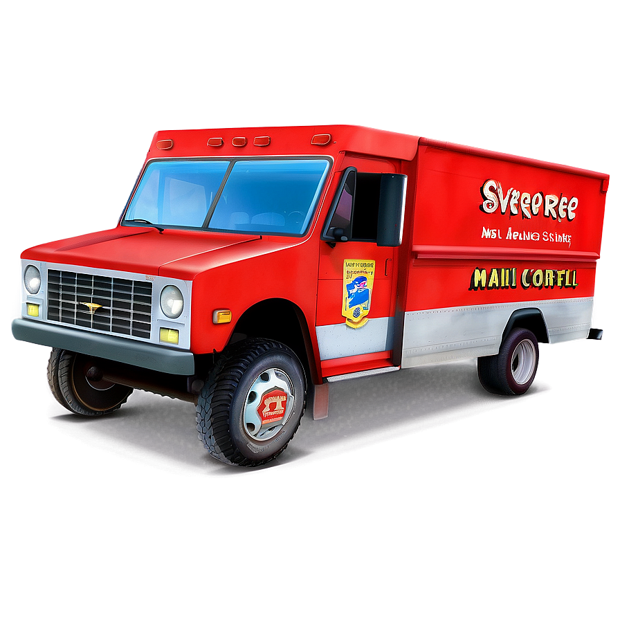 Mail Truck D PNG image