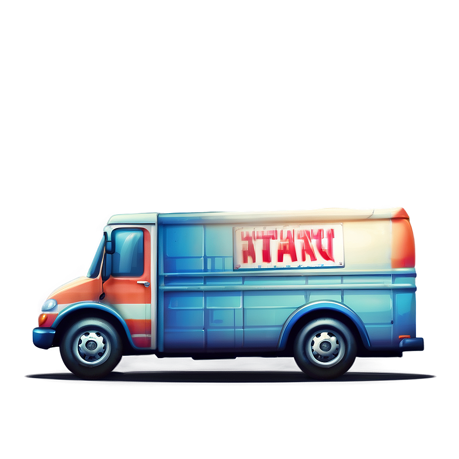 Mail Truck Illustration Png 20 PNG image