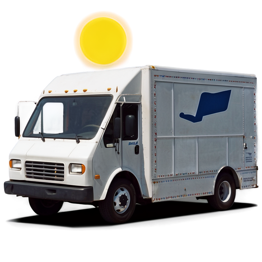 Mail Truck Under The Sun Png Ipw20 PNG image