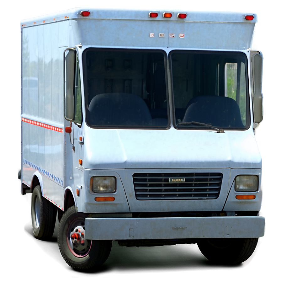 Mail Truck With Parcel Boxes Png 87 PNG image