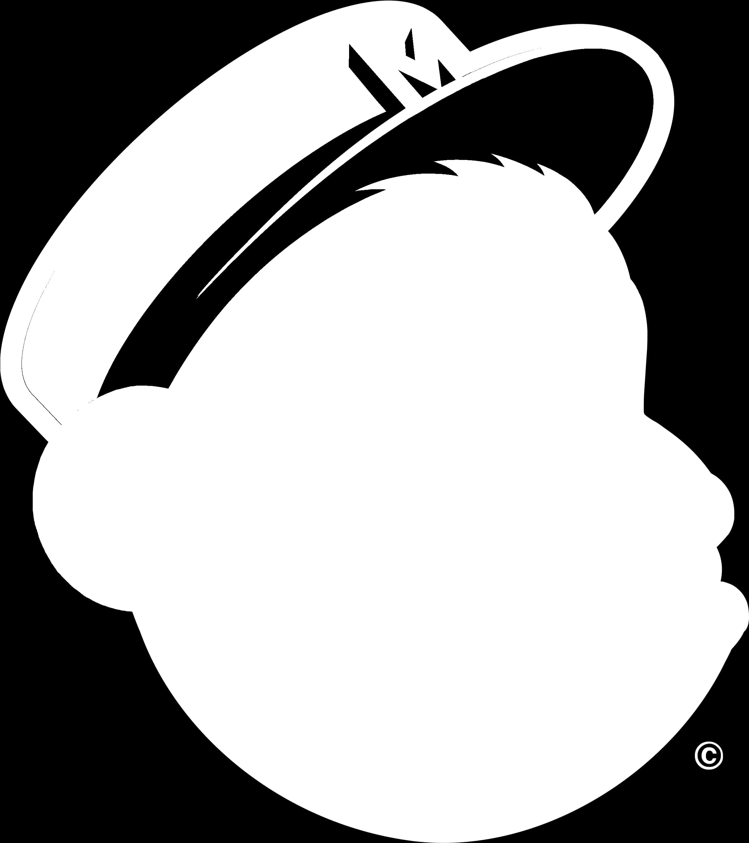 Mailchimp Logo Blackand White PNG image