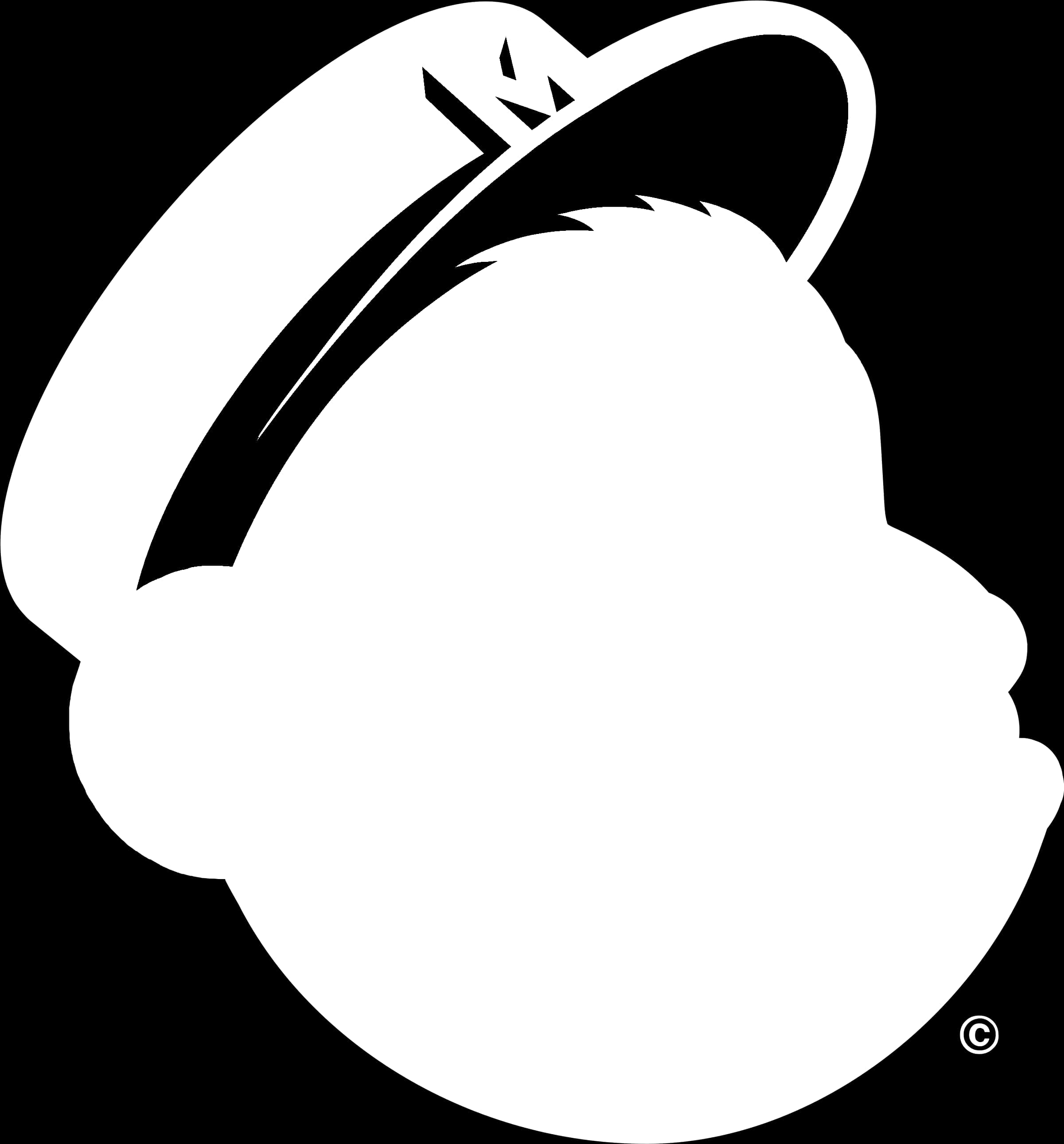 Mailchimp Logo Blackand White PNG image