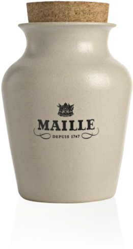 Maille Mustard Jar Classic Design PNG image