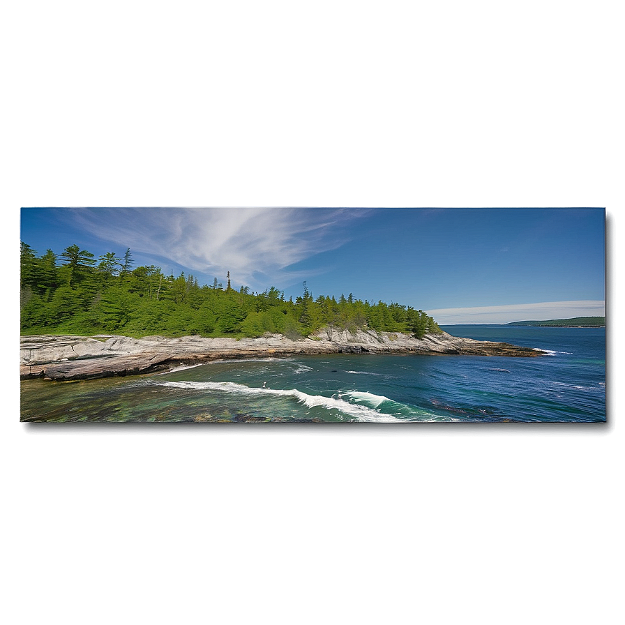 Maine's Spectacular Coastline Png 06202024 PNG image