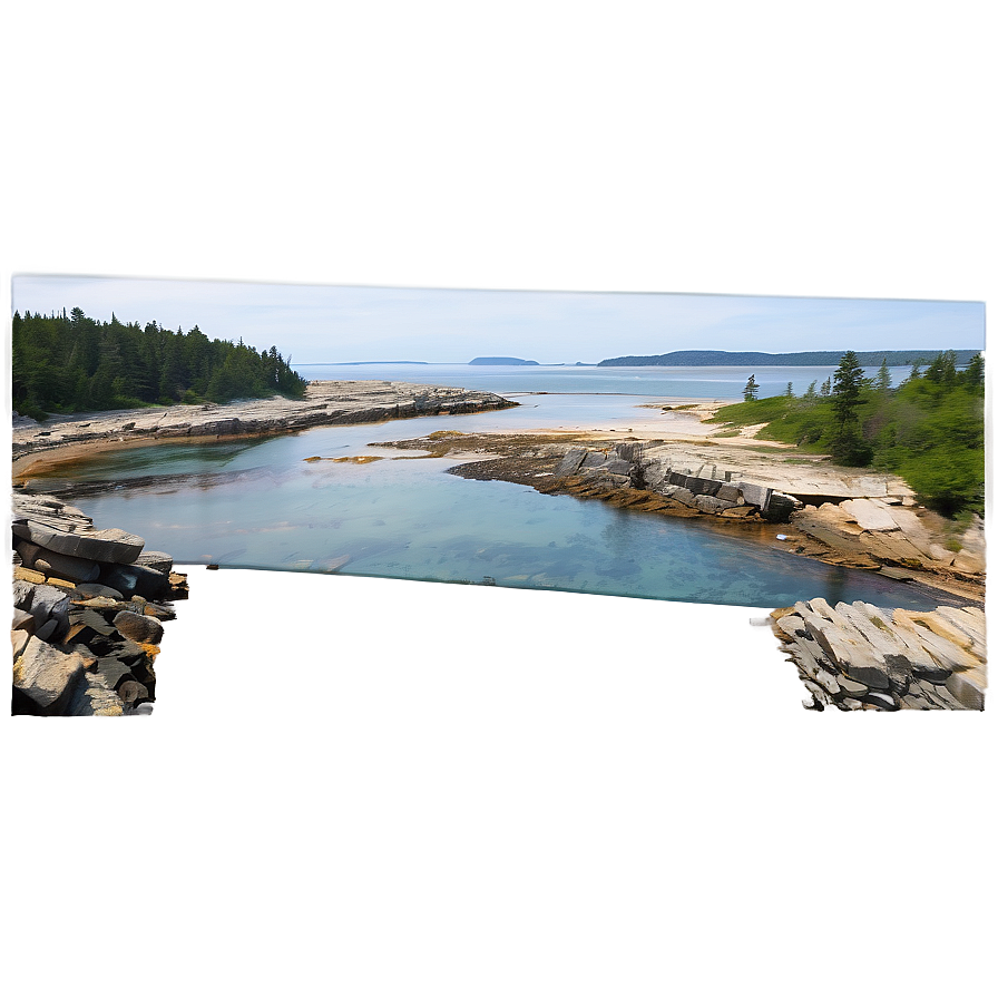 Maine's Spectacular Coastline Png 06202024 PNG image