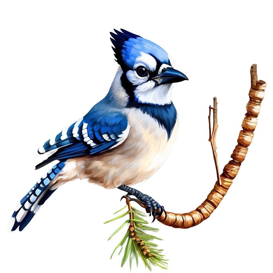 Majestic Blue Jay Portrait Png 31 PNG image