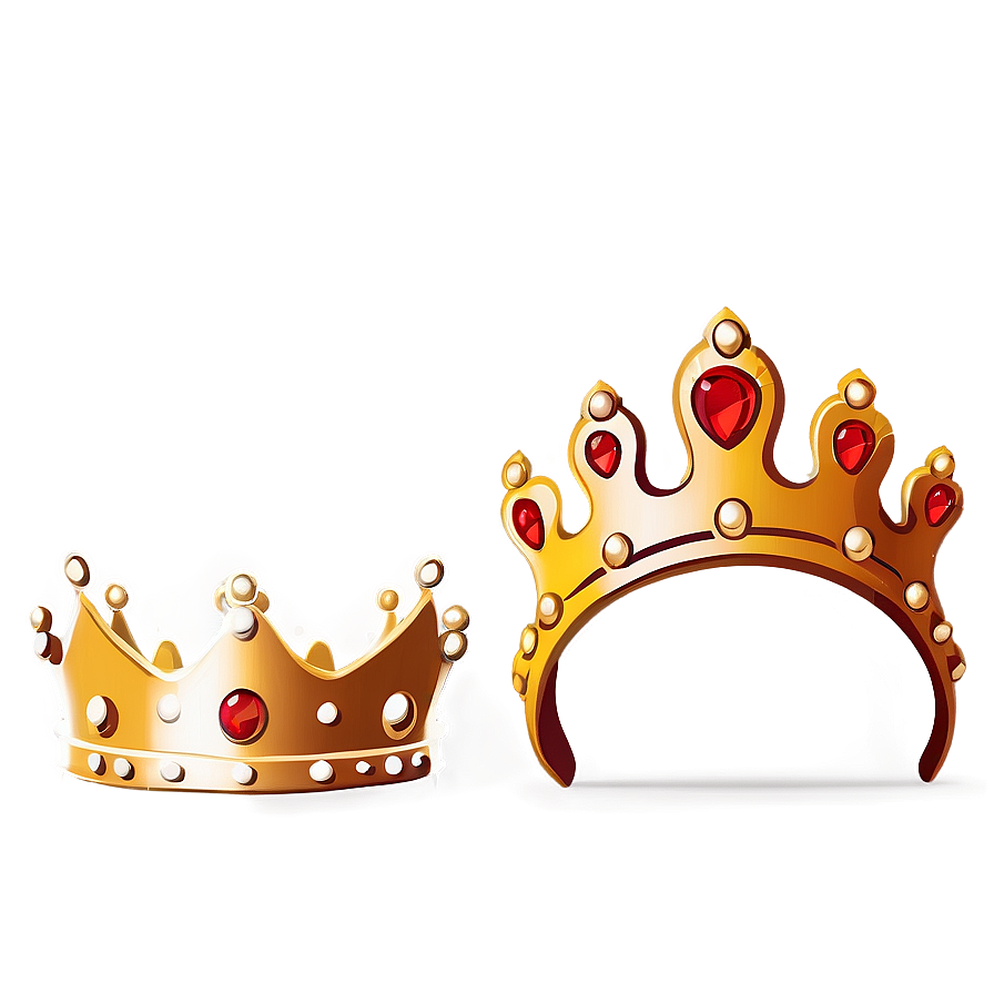 Majestic Cartoon Crown Png Vmw PNG image