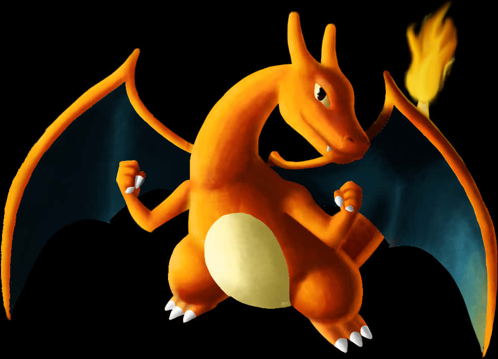 Majestic Charizard Artwork PNG image