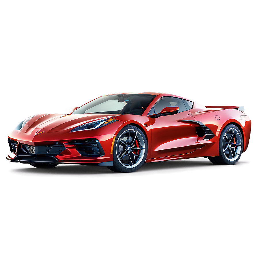 Majestic Corvette C8 Sunset View Png Alo PNG image