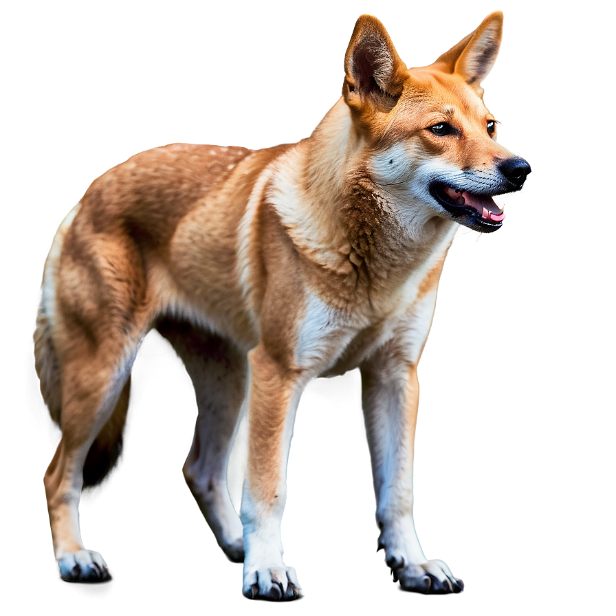 Majestic Dingo Standing Png Gtr26 PNG image