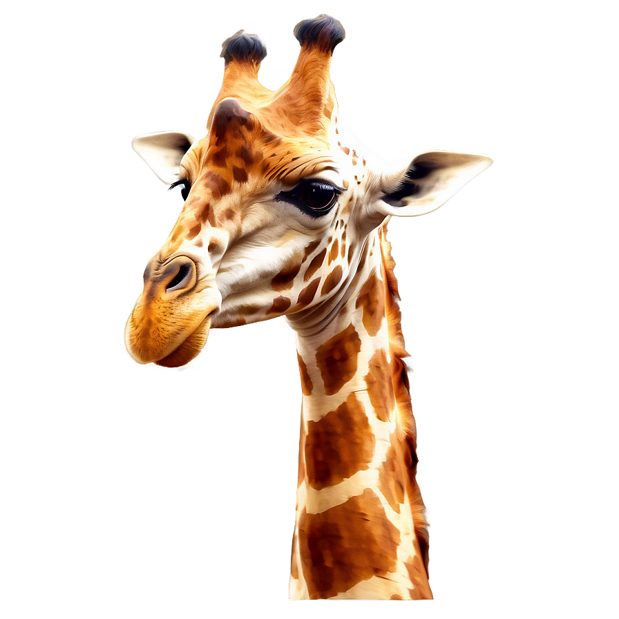 Majestic Giraffe Head Png Crn PNG image