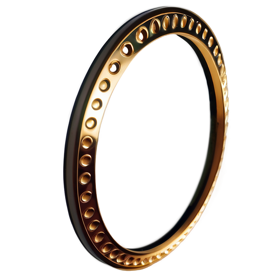 Majestic Gold Circle Border Png Xrn PNG image