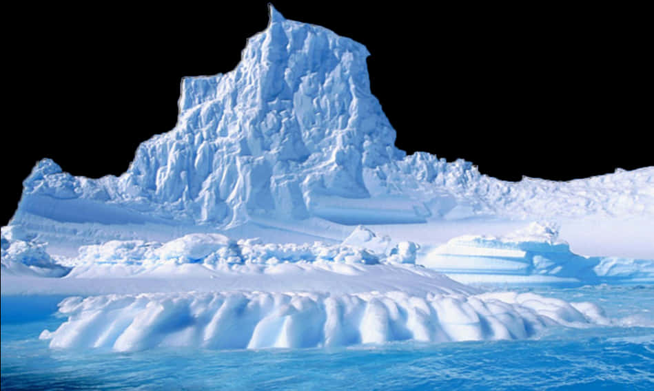 Majestic_ Iceberg_ Formation PNG image