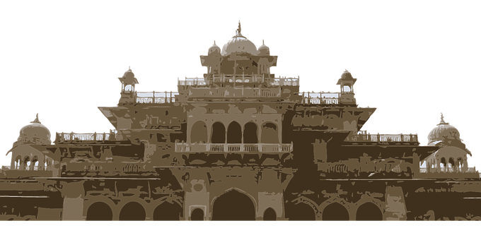 Majestic_ Indian_ Palace_ Night_ Illustration PNG image