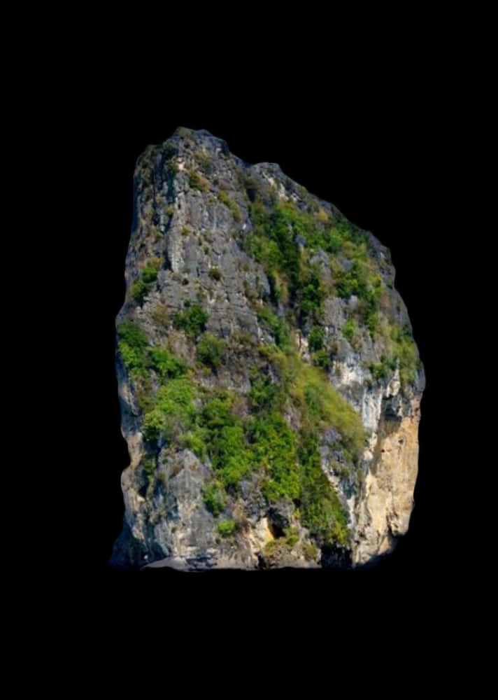 Majestic Isolated Rock Formation PNG image