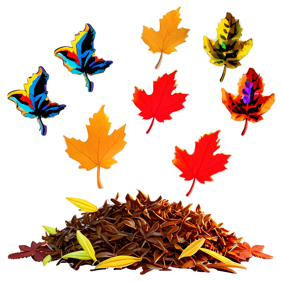 Majestic Leaf Pile Png 53 PNG image